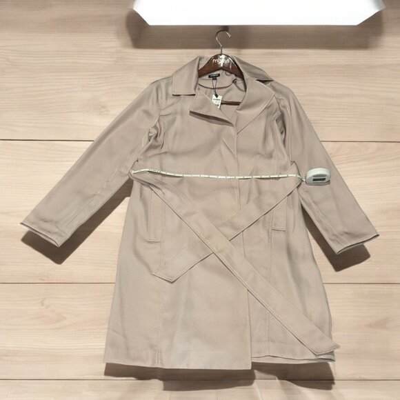 Express Light Pink Trench Jacket | Silky Feel | Size Medium - Picture 5 of 5